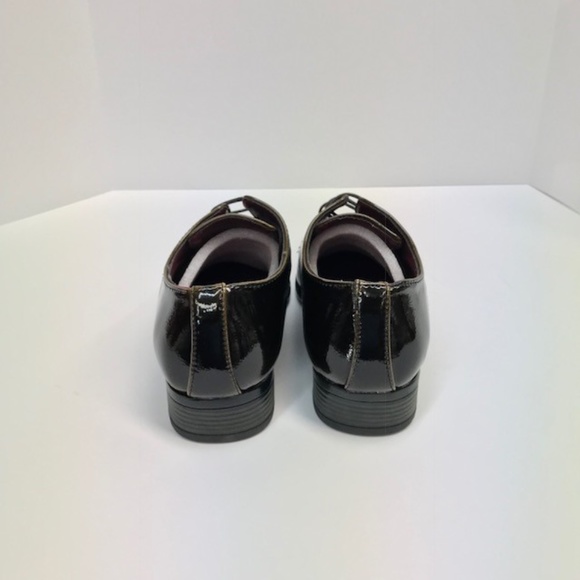 E.J. Samuel Men's Dress Shoes Brown Patent Leather Look Man Made Material - Picture 4 of 5